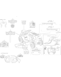 Label Map N772g000 200 Diagram and Parts List for 13AN772G200 2008 Yard Machines Lawn Tractor